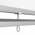 Luxor Mobile Reversible Porcelain Magnetic Dry-Erase Whiteboard with Casters - 72" x 40"-Mobile Setup: Easily move and position your whiteboard anywhere