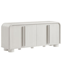 Modway Bellamy 63" Curved 4-Door Sideboard Cabinet - Ash-Modern Curved Sideboard Cabinet