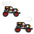 LEGO Technic Monster Jam Grave Digger Fire and Ice-Fire and ice design details, just like the real Grave Digger Fire and Ice truck