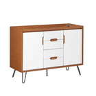 Modway Energize 48" Double Sink Compatible Bathroom Vanity Cabinet - Cherry/White-Mid-Century Modern Bathroom Vanity