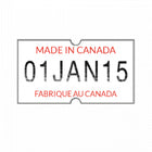 Wamaco Motex 5500 Made In Canada Labels - 7/8" x 7/16" - White - Red Text - 10 Pack-Reliability - These labels use commercial grade glue for reliable adherence to most surfaces
