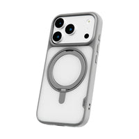 TUFF8 Glide360 Mag Case for iPhone 17 Pro - Grey-360° Rotating Stand: Built-in stand that rotates to multiple angles for hands-free phone use