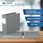 Davis Group Premium Economy Binder - D Ring - 3" - Grey - 6 Pack-Ideal for Conferences, Reference, Colleges & Universities