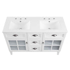 Modway Isle 48" Double Bathroom Vanity Cabinet - White-8