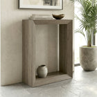 Hudson&Canal Osmond 22"W Console Table - Antiqued Grey Oak-Features easy assembly