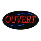 Cosco Open LED Window Sign - 20" x 11.2" - French Text-This LED open sign features French text to clearly communicate your business status to French-speaking customers