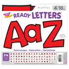 TREND Enterprises Inc Punch-out Ready Letters Red - 4" - Playful Font-Letters are 4 inches tall