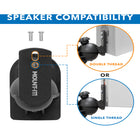Mount-It! Dual Low Profile Universal Speaker Wall Mounts-Compatibility: Speakers with single thread or double threads