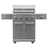 Kenmore 4 Burner Gas Grill with Searing Side Burner - Stainless Steel-Fuel Type: Propane.