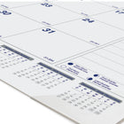 Blueline 2026 Net Zero Carbon Monthly Desk Pad Calendar - 22" x 17" - Bilingual-Yearly calendar at the bottom of each sheet 