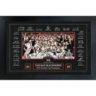 Chicago Blackhawks 2010 Stanley Cup Replica Signature Frame with Game-used Net - Framed Print - 35" x 23"-Premium print framed