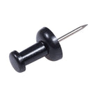 JAM Paper Colourful Push Pins - Black - 100 Pack-Quantity: 100 Push Pins | Durable and reusable thumbtacks designed for a long lasting, strong hold