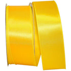 JAM Paper Single Face Satin Ribbon - 2 1/2" W x 50 yd. - Yellow-Size: 2.5" x 50 yards
