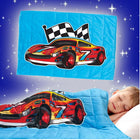 Bell+Howell Kids Weighted Blanket - 7 lb. - Cars-SNUG, WARM, BREATHABLE, Snug feeling mimics the sensation of being held, for a very calm and relaxing sleep, plush contact surface will keep you warm during cold nights