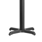 Flash Furniture 22" x 22" Restaurant Table X-Base with 3" Dia. Table Height Column-Screw-in Adjustable Floor Glides