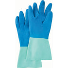 Mapa Professional Protector Gloves, Size 2X-Large/10/10.5, 13" L, Nitrile, Flock-Lined Inner Lining, 28 mil - 36 Pack-Cuff Style Straight
