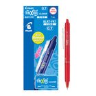 Pilot Frixion Clicker Erasable Gel Ink Pens, Roller Ball Point, Retractable, Refillable, 0.7mm, Red, 12 Pack (BLRT-FR7-RD)-Erasable roller ball pen