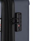 Swiss Gear Hardside Spinner 24" Checked Luggage - Navy-Large split-case interior with elastic compression straps to keep clothes secure and wrinkle-free