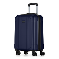 Bugatti Madrid Collection 21.25" Hardside Carry-on Luggage - Navy-Made of ABS/PC