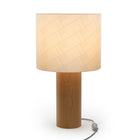 Decent Living Wooden Maple Table Lamp - USA Flag-Made in Canada with local premium Canadian maple.
