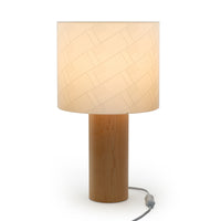 Decent Living Wooden Maple Table Lamp - USA Flag-Made in Canada with local premium Canadian maple.