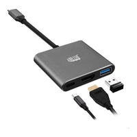 Adesso3-in-1 USB-C Multi-Port Docking Station with HDMI 4K - USB 3.0 & USB-C-4