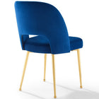 Modway Rouse Dining Room Side Chair - Navy-Chair Weight Capacity: 331 lbs