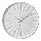 Monarch Specialties 9114 12" Round Wall Clock - White Frame-Style up your home decor with this contemporary 12" round wall clock featuring a sleek white face and chic white frame, perfectly blending modern aesthetics with functionality