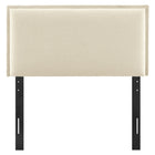 Modway Camille Upholstered Linen Blend Twin Size Headboard - Linen-Flanged Border