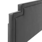 Modway Transfix Performance Velvet Full/Queen Headboard - Charcoal-Dense Foam Padding