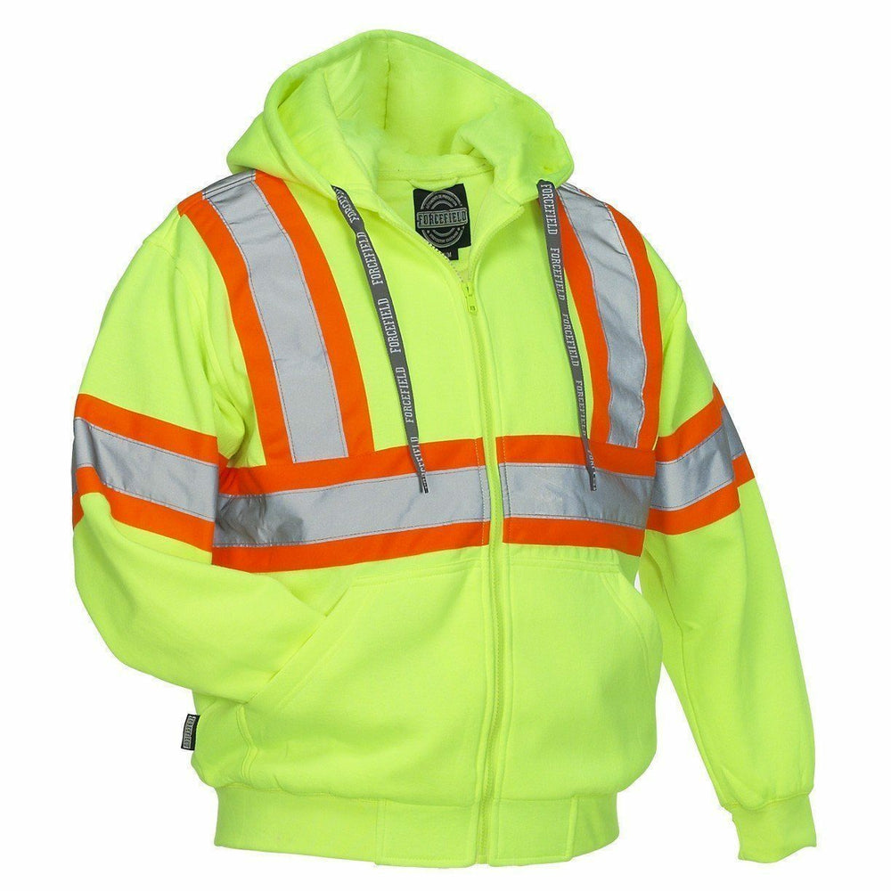 メル58163 Forcefield Deluxe Safety Hoodie - Lime - X-Large (024-P834J