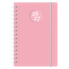 W.Maxwell 2026-27 Euro Daily Planner - 5.25" W x 8" H - Pink-August 2026 to July 2027
