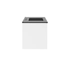 Modway Vitality 36" Bathroom Vanity - White/Black-Ceramic Sink With Integrated Countertop
