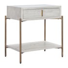 Zuo Yoru Side Table - Oak White-Colour: Oak White
