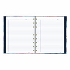 Blueline NotePro Fashion Collection Hardcover Notebook - 9-1/4" x 7-1/4" - Midnight Floral-Sturdy, flat writing surface when open