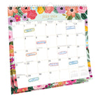 BrownTrout 2024-2025 Plato Academic Bonnie Marcus Square Office Stickers - 12" x 12"-Flip-Over Layout - Wire-O binding allows pages to be flipped over, using half the space of standard calendars