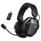 Hecate G5 Max Hi-Res Audio Wireless Multipoint Input Over-Ear Headphones with external mic and lighting effects - Gray-High-quality sound powered by a 53 mm composite-diaphragm driver, THX Spatial Audio, and certified Hi-Res / Hi-Res Wireless / HWA audio performance. Flash Speed technology delivers ultra-low latency for responsive, immersive gameplay