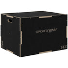 Soozier 3-in-1 Wooden Plyo Box-Three height options for training flexibility: 20.1"/24"/29.9"(51/61/76 cm)