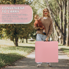 Homy Casa 4 ft Portable Folding Table with 4 adjustable Heights Indoor & Outdoor for Camping - Pink-It supports up to 135 kg for everyday use