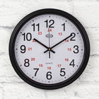 Geo 12/24 Hour Wall Clock - Black-12"