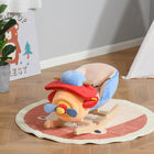 Qaba Baby Plane Design Rocking Horse - Red-Help strengthen the core muscle, improve the balance and cultivate independent thinking 
