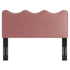 Modway Athena Performance Velvet Twin Headboard - Dusty Rose-Durable Stain-Resistant Fabric