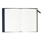 Gry Mattr Pocket Notebook Zipper Closure - Blue-Removable notebook