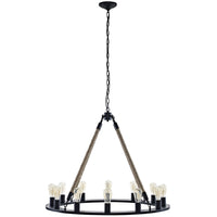 Modway Encircle Chandelier - Brown-Vintage Modern Chandelier