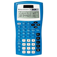 Texas Instruments TI-30XIIS Solar 2-Line Scientific Calculator, Blue-Dual power, 2-line scientific calculator which optimally matches the curriculum