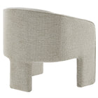 Modway Greer Boucle Fabric Upholstered Accent Armchair - Parchment-Arrives Fully Assembled