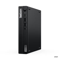Lenovo ThinkCentre M75q Gen 5 Desktop Computer - AMD Ryzen 5 PRO 8500GE - AMD Radeon 740M - 512 GB SSD - 16 GB RAM - Windows 11 Pro - Black-The AMD Ryzen 5 PRO 8500GE processor powers CPU-intensive apps with six cores and can be boosted up to 5.0 GHz