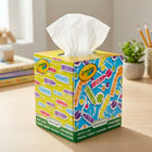 Smart Care Cube Tissue Box - 85 Count-Soft and absorbent tissues offer comfort for runny noses small spills and quick cleanups