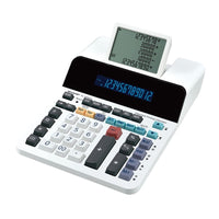 Sharp ELDP9001 12-Digit Paperless Printing Calculator - White -Paperless Desktop LCD Display Calculator With 12 Digits
