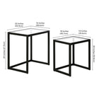 Hudson&Canal Rocco Rectangular Nested Side Table - Blackened Bronze-8
